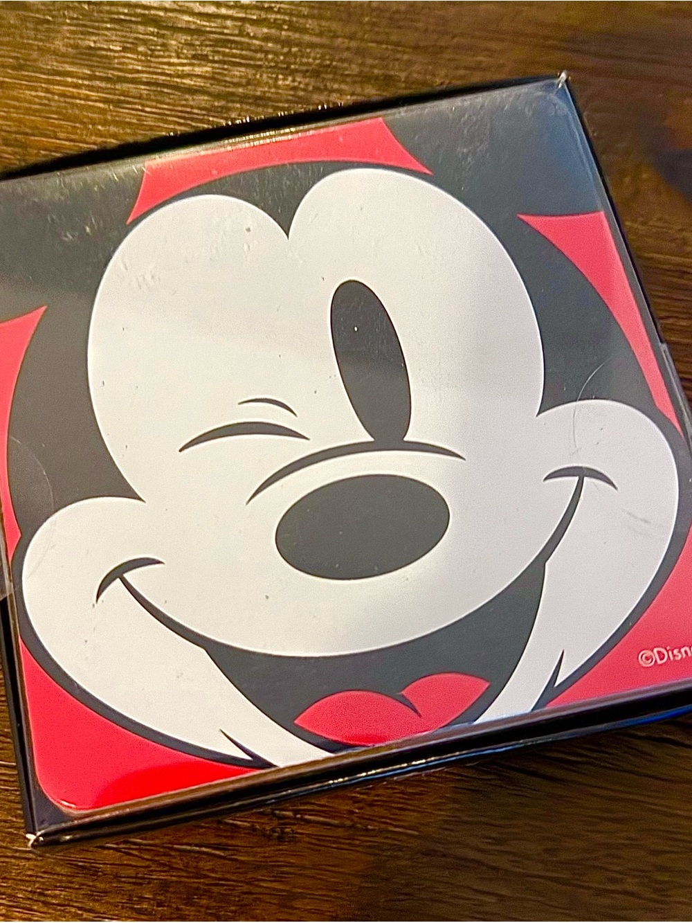 NEW SEALED Disney Mickey Mouse 4 Piece Coasters Set - RARE CIB Park Souvenir
